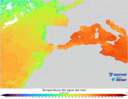 Temperatura del agua del mar