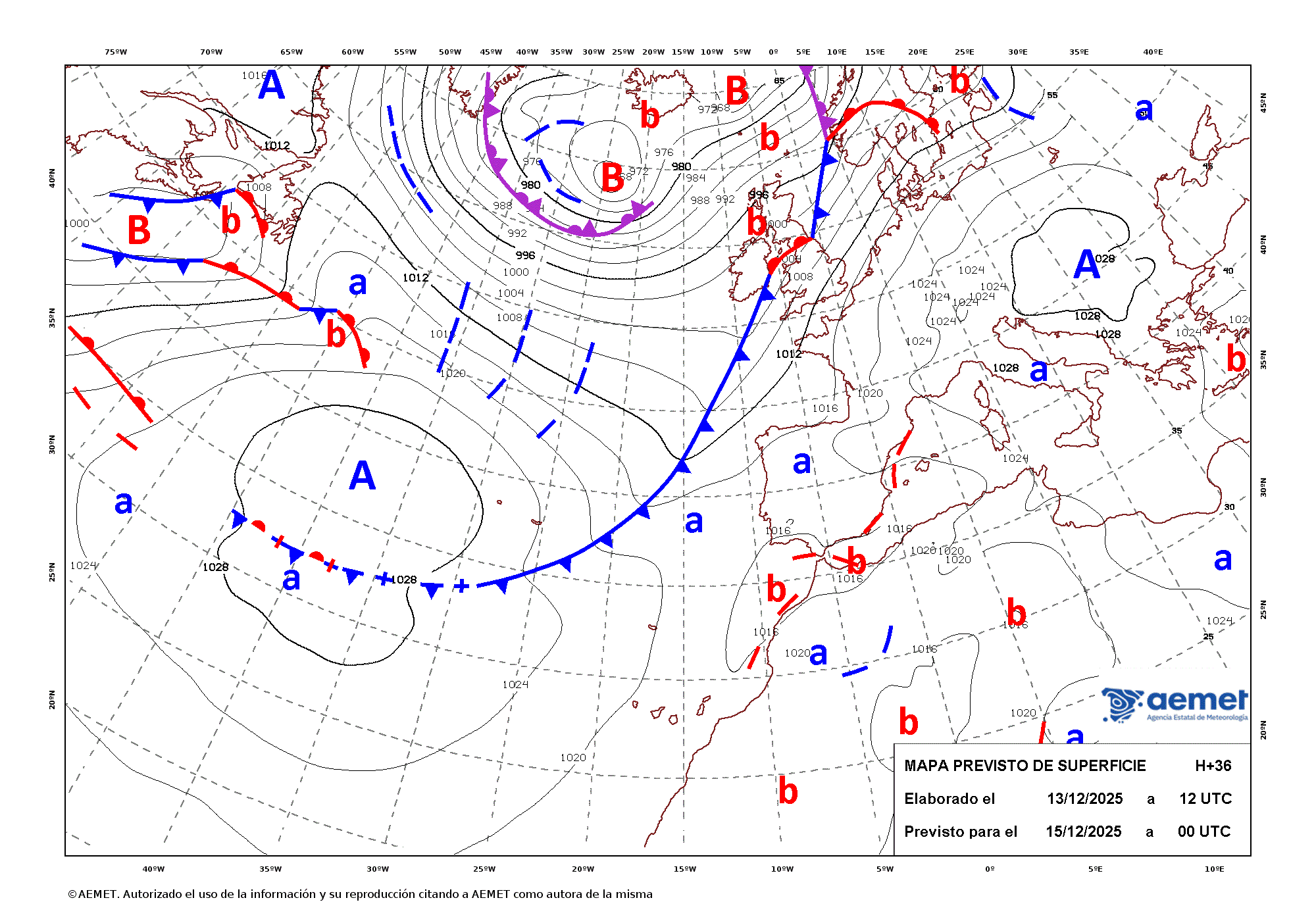 Imagenes del mapa de frentes lundi, 15 dcembre  2025 01:00