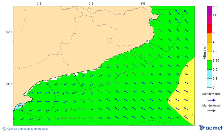 Imatge de zones costaneres dilluns, 15 de desembre  2025 07:00