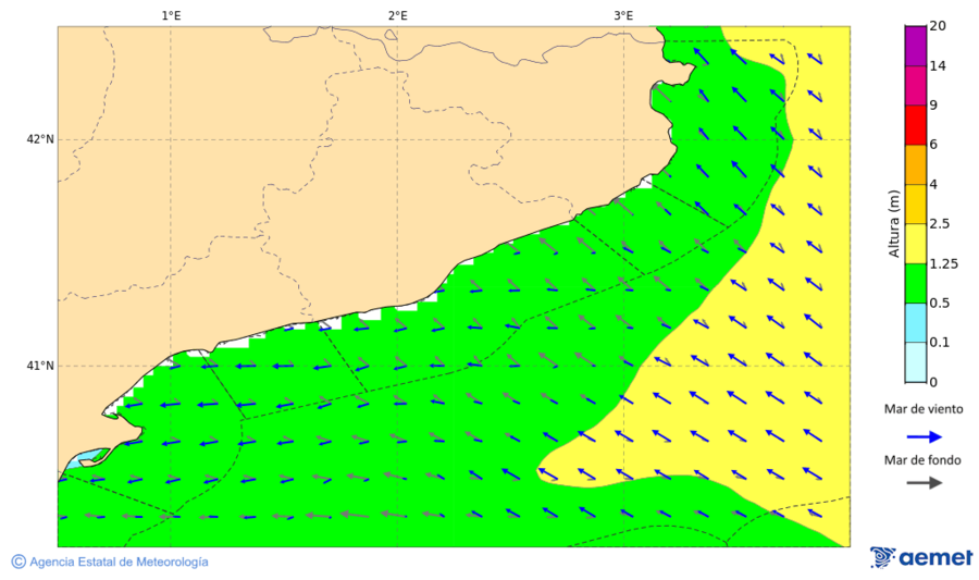 Imatge de zones costaneres dilluns, 15 de desembre  2025 10:00