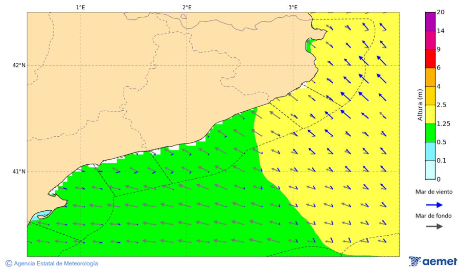 Imatge de zones costaneres dilluns, 15 de desembre  2025 16:00
