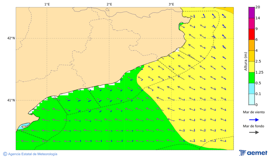 Imatge de zones costaneres dilluns, 15 de desembre  2025 19:00