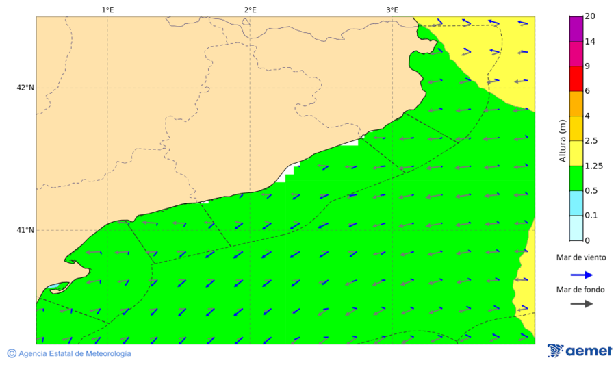 Imatge de zones costaneres dijous, 18 de desembre  2025 22:00