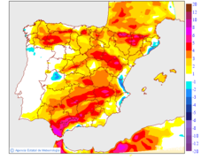 Variacin das temperaturas mximas respecto ao da anterior