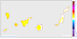 Variacin das temperaturas mnimas respecto ao da anterior