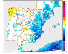 Variacin das temperaturas mnimas respecto ao da anterior