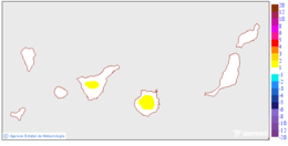 Variaci de les temperatures mximes respecte al dia anterior