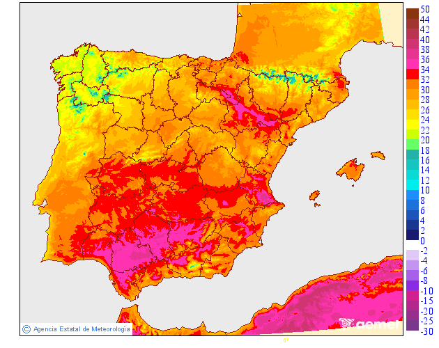 Temperatures mximes