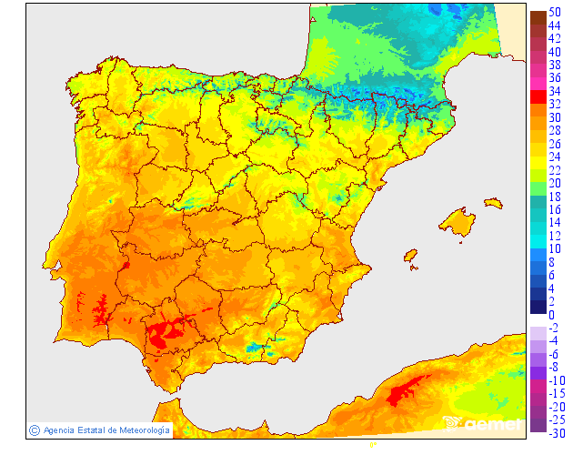 Tempratures maximales