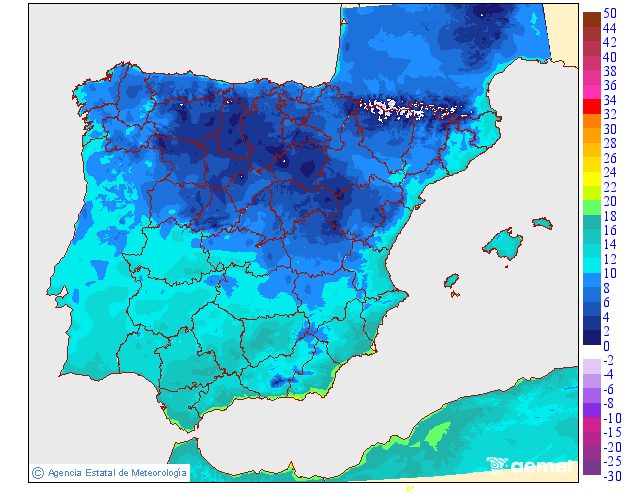 Minimum temperatures