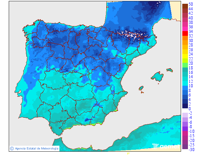 Minimum temperatures
