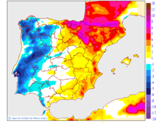 Variacin de las temperaturas mximas respecto al da anterior