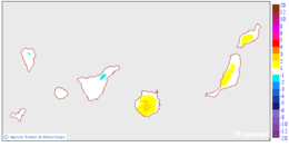 Variaci de les temperatures mnimes respecte al dia anterior