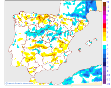 Variaci de les temperatures mnimes respecte al dia anterior