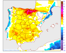 Variaci de les temperatures mximes respecte al dia anterior