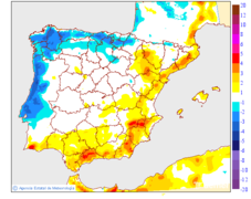Variaci de les temperatures mximes respecte al dia anterior