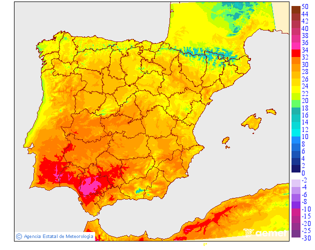 Temperatures mximes
