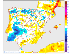 Variaci de les temperatures mnimes respecte al dia anterior
