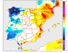 Variaci de les temperatures mximes respecte al dia anterior