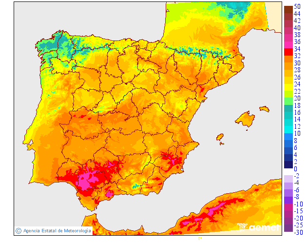Temperatures mximes