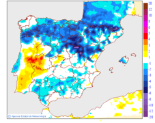 Variaci de les temperatures mnimes respecte al dia anterior