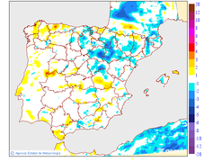 Variaci de les temperatures mnimes respecte al dia anterior