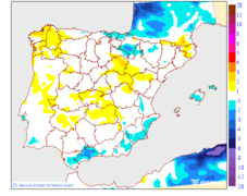 Variacin das temperaturas mximas respecto ao da anterior