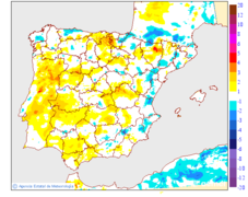 Variacin das temperaturas mnimas respecto ao da anterior