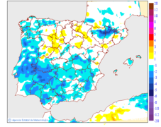 Variacin das temperaturas mnimas respecto ao da anterior