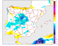 Variacin das temperaturas mximas respecto ao da anterior