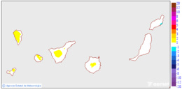 Variacin de las temperaturas mximas respecto al da anterior