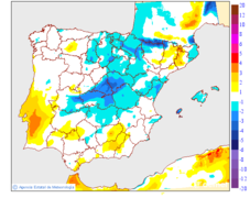 Variacin de las temperaturas mximas respecto al da anterior