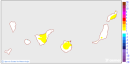 Variacin de las temperaturas mximas respecto al da anterior