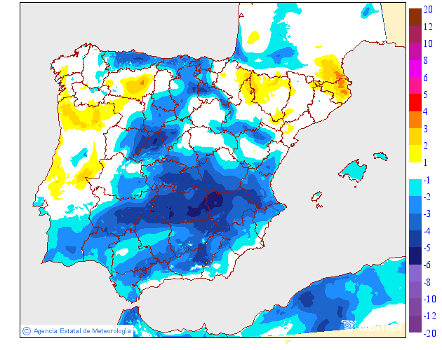 Variation des tempratures maximales par rapport au jour prcdent