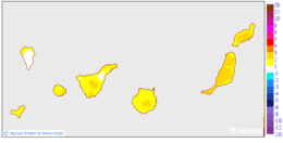 Variation des tempratures minimales par rapport au jour prcdent