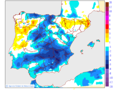 Variacin das temperaturas mximas respecto ao da anterior