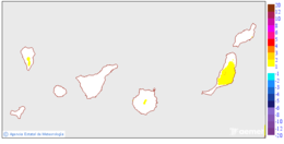 Minimum temperatures variation regarding the day before