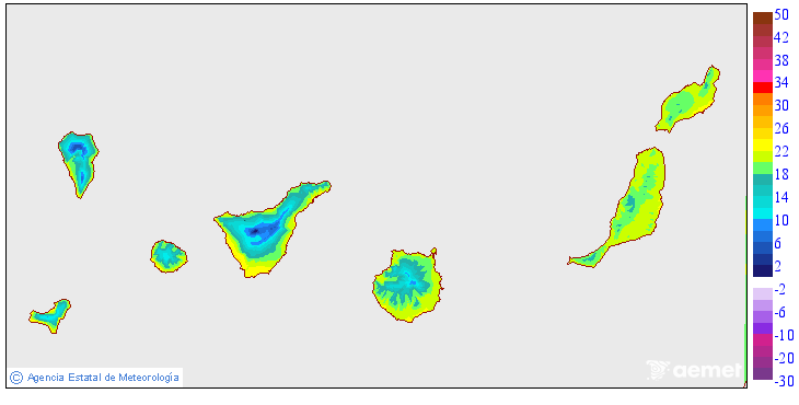 Temperaturas m�ximas