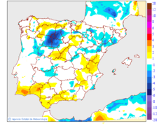 Variaci� de les temperatures m�ximes respecte al dia anterior