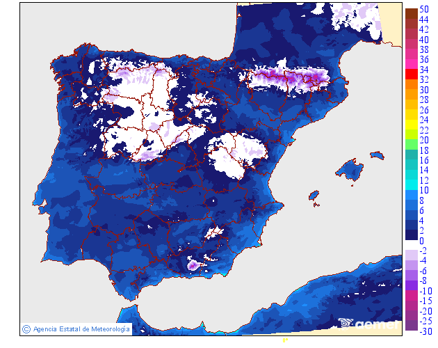 Temperaturas m�nimas