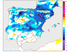 Variaci�n de las temperaturas m�ximas respecto al d�a anterior