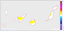 Variaci�n de las temperaturas m�ximas respecto al d�a anterior