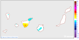Variaci�n de las temperaturas m�nimas respecto al d�a anterior