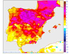 Variaci�n de las temperaturas m�nimas respecto al d�a anterior