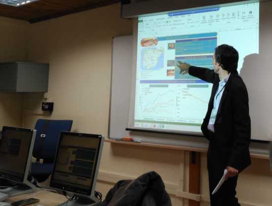 Sesión práctica del taller de trabajo