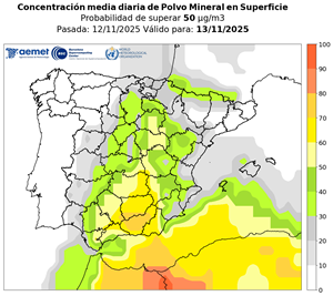 Acceso a los mapas de probabilidad diarios para España